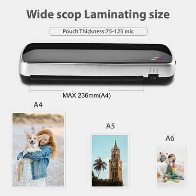AC110V/60Hz Office Laminator Machine per 3-6 minuti di riscaldamento