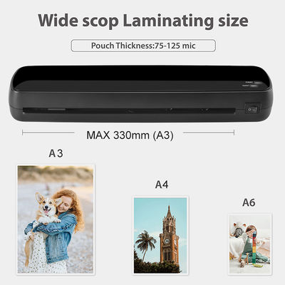 80-100mic Poch A3 laminatore con sistema di riscaldamento a rulli caldi