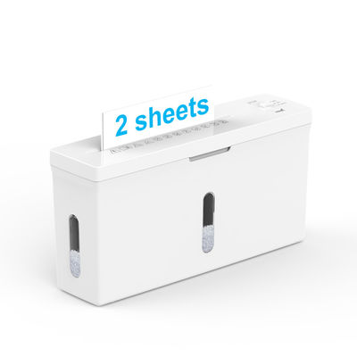 Nuova attrezzatura per ufficio P5 livello CS201C A4 2 Sheet Destroyer per ufficio Desktop Paper Shredder Machine Colore bianco