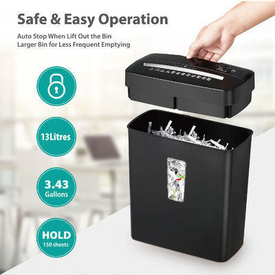 EMC Commercial 6 fogli A4 Macchina di triturazione di carta a taglio incrociato C220P-6 per ufficio e casa