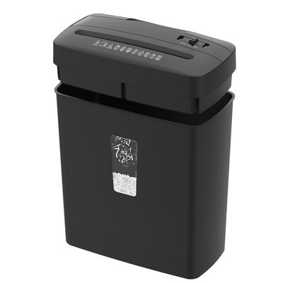 P4 Tritatore di carta da ufficio a taglio incrociato a 6 fogli Distruttore di carte di credito con contenitore di dimensioni ridotte da 13L per uso domestico C220P-6