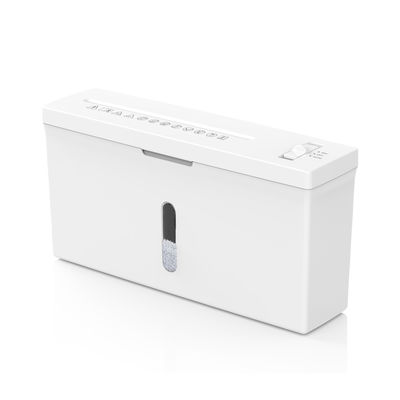 Trituratore di carta portatile per uso domestico e ufficio colore bianco con cestino da 4L CS201C