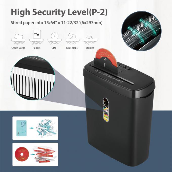 8 fogli Striscia taglio carta commerciale trituratore con 11L Cesto per Home Office SD108P 2