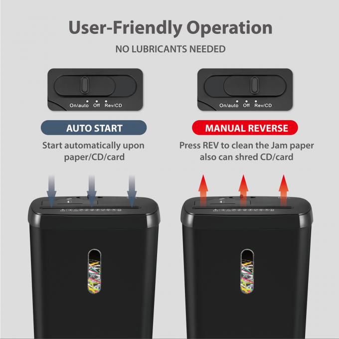 8 fogli Striscia taglio carta commerciale trituratore con 11L Cesto per Home Office SD108P 3