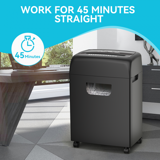 C281P Teso 20L Trinciatore di carta a taglio incrociato 4*33mm Trinciatore di fogli P-4 di livello di sicurezza 18 2