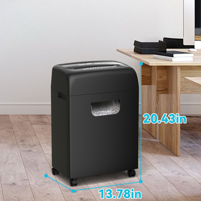 C281P Teso 20L Trinciatore di carta a taglio incrociato 4*33mm Trinciatore di fogli P-4 di livello di sicurezza 18 5