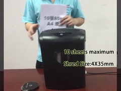 CD218P-10 21L Basket bin cross cut paper shredder per ufficio a casa