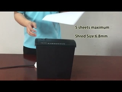S606B Macchina di triturazione di carta a strisce 6,8 mm taglio dimensione 5 fogli A4
