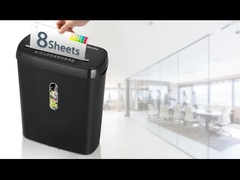 SD108P trita carta a strisce per casa e ufficio con cestino da 11L